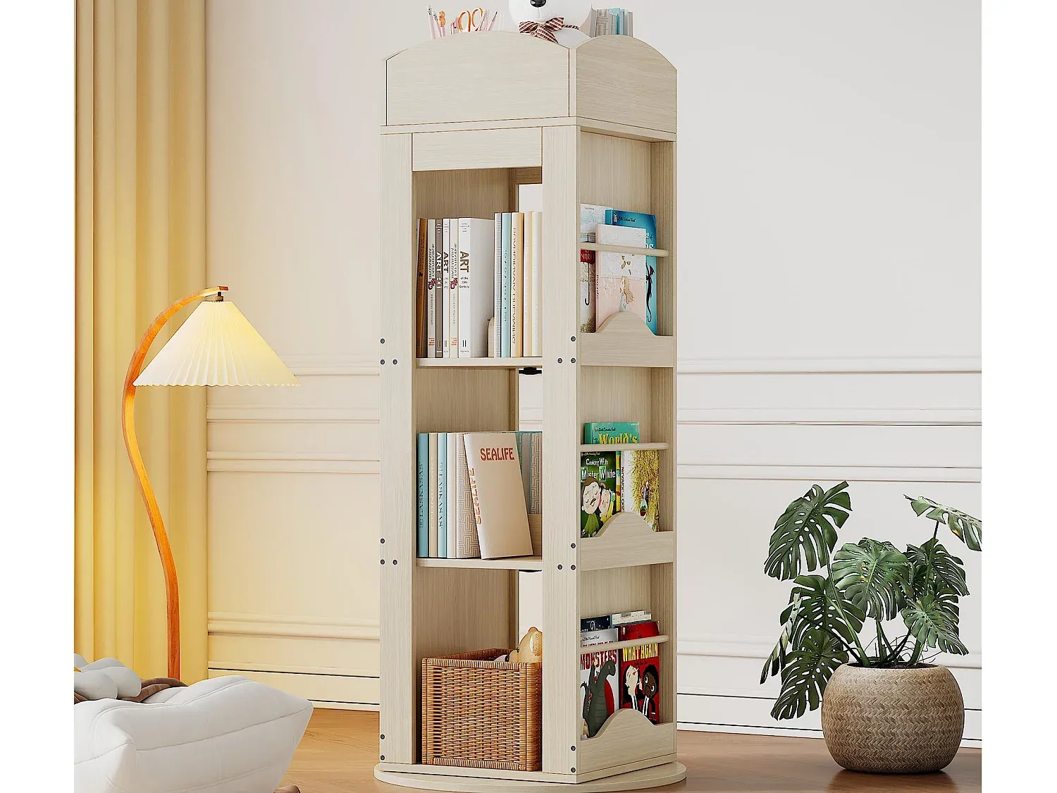 Wohnzimmer und Flur,Wohnzimmermöbel,Bücherregal-livilume