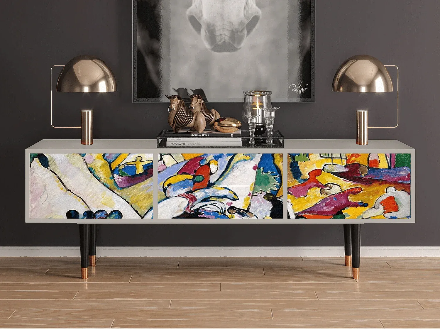 Wohnzimmer und Flur,Wohnzimmermöbel,TV-Board-livilume