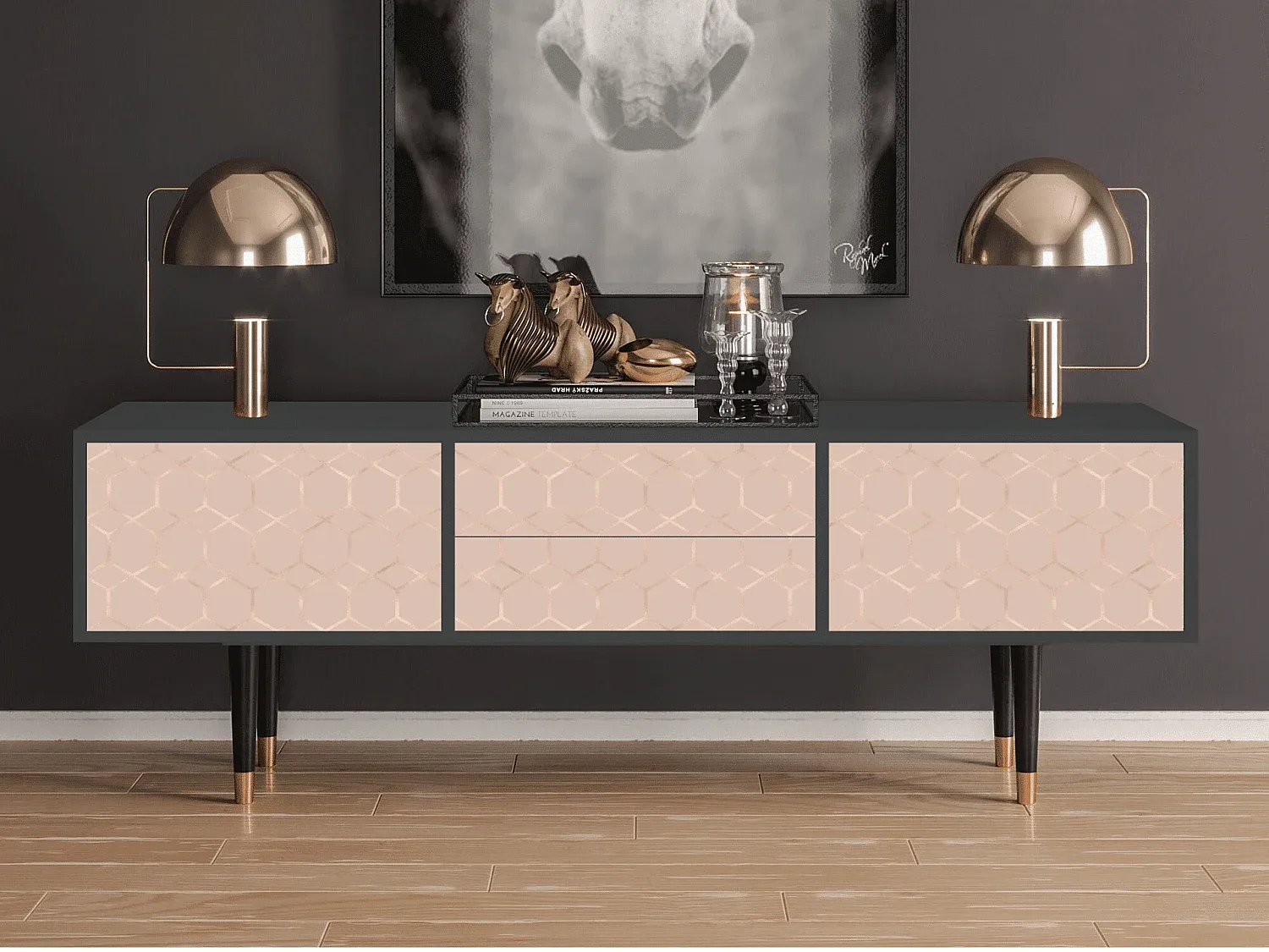 Wohnzimmer und Flur,Wohnzimmermöbel,TV-Board-livilume
