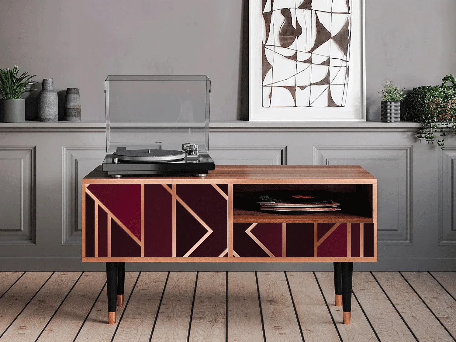 Wohnzimmer und Flur,Wohnzimmermöbel,TV-Board-livilume