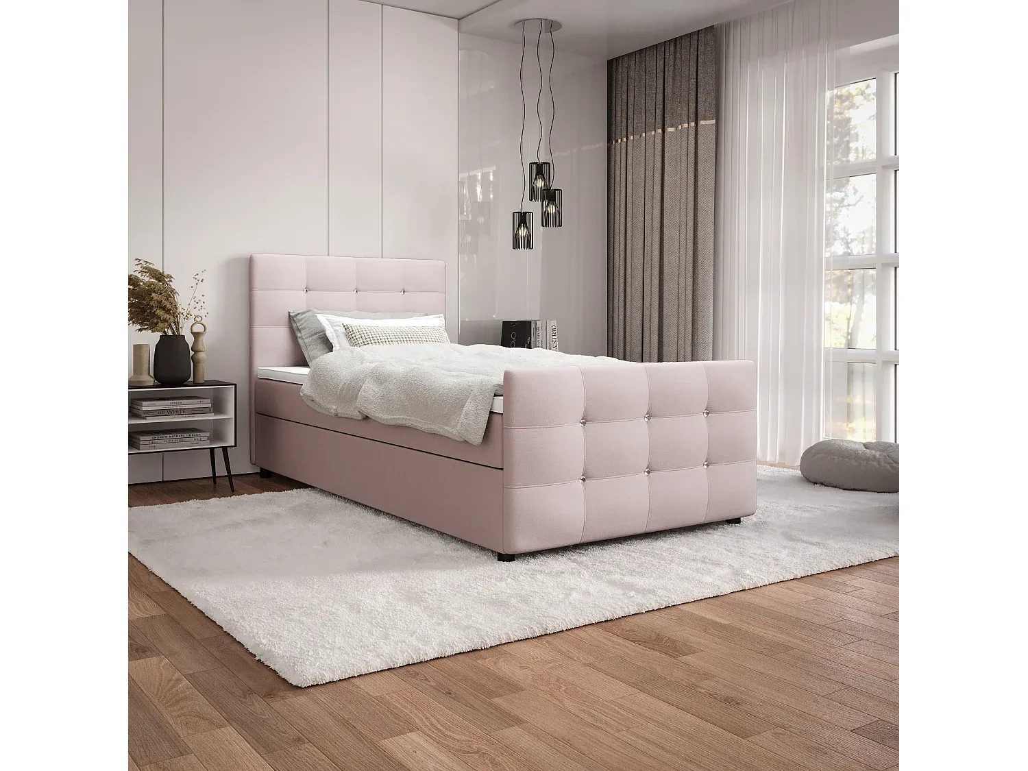 Schlafzimmer,Bereich Bett,Boxspringbett-livilume