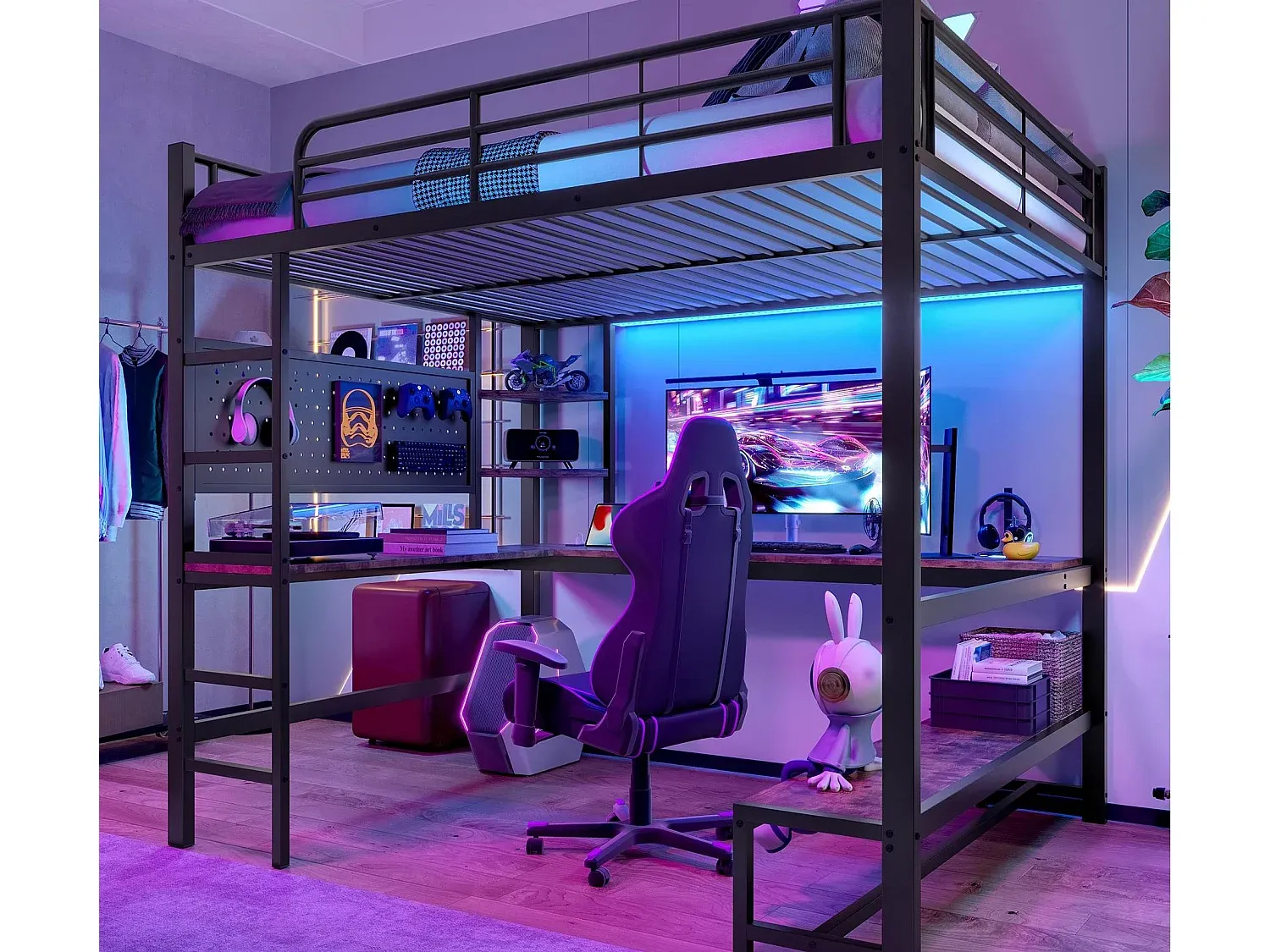 Schlafzimmer,Bereich Bett,Hochbett-livilume