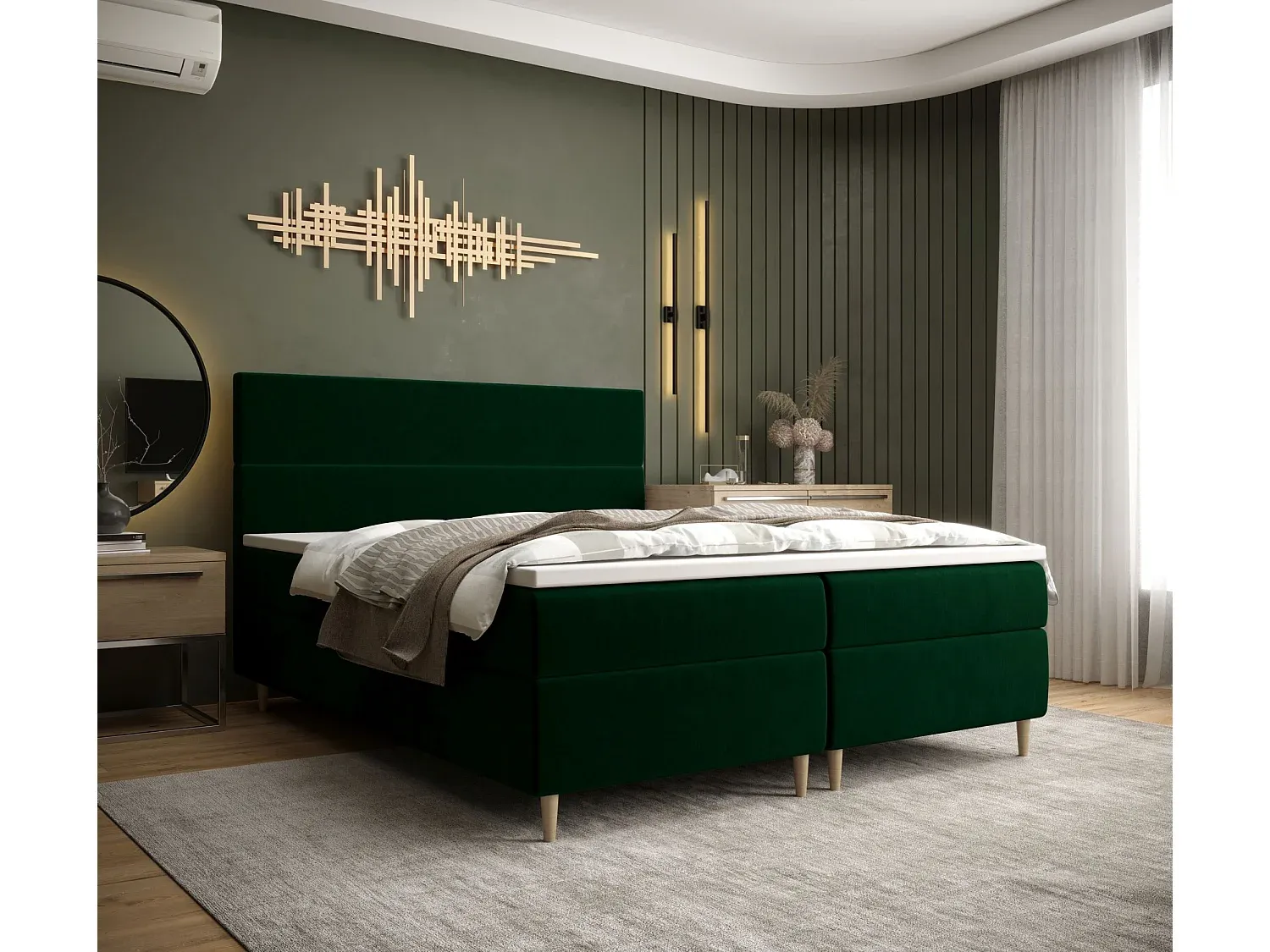 Schlafzimmer,Bereich Bett,Boxspringbett-livilume