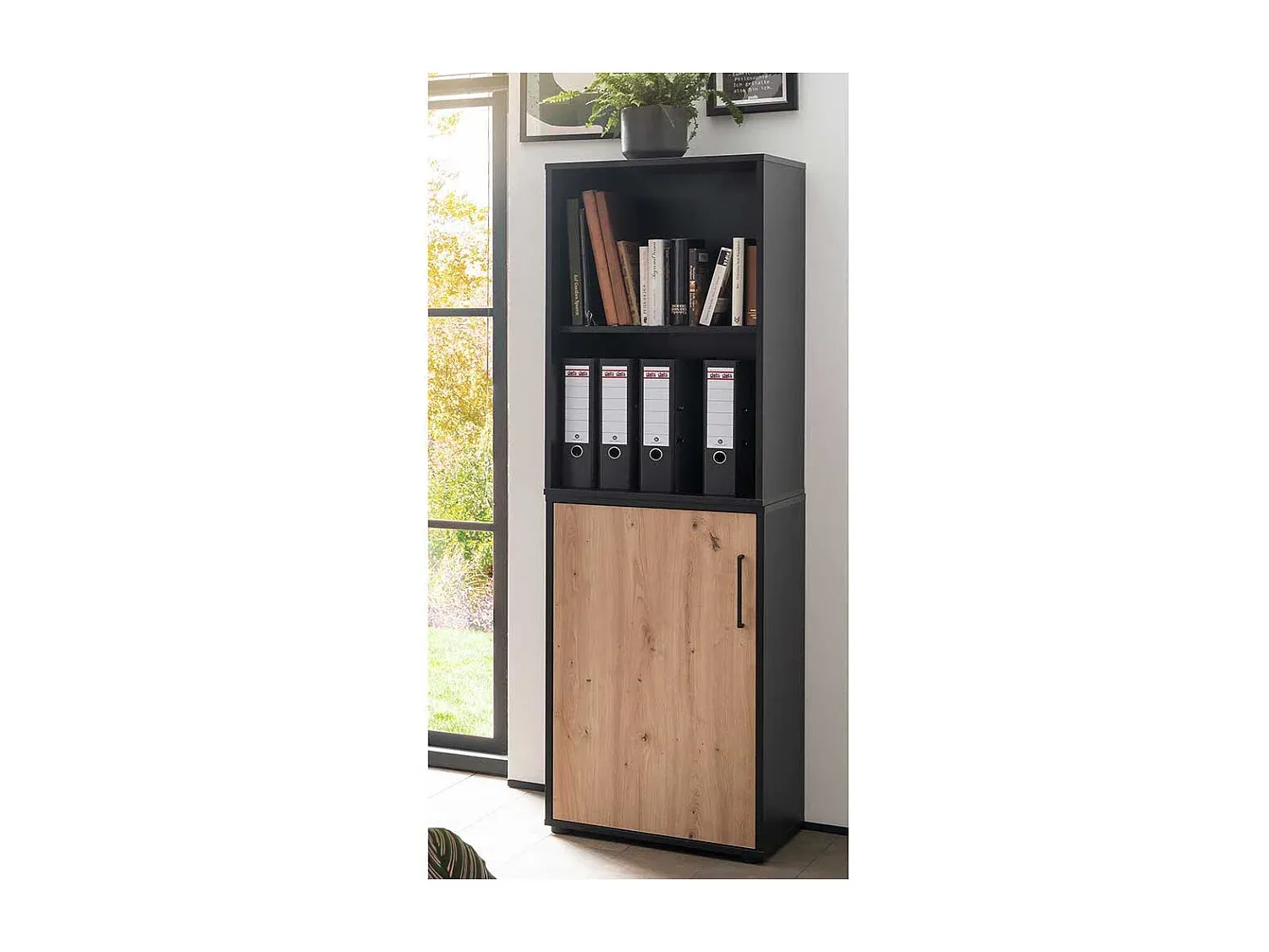 Wohnzimmer und Flur,Wohnzimmermöbel,Bücherregal-livilume