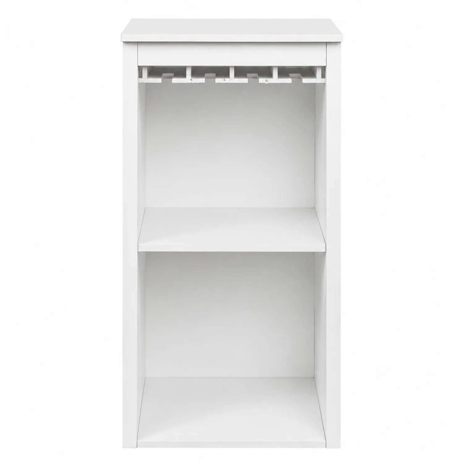 Meuble de Rangement à Vin en Panneau MDF Blanc-brixtrivoqal