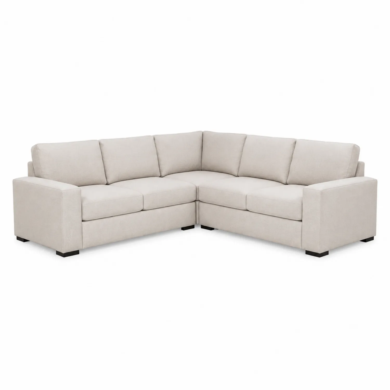 Canapé d'angle en tissu Beige 260x260x85 cm-brixtrivoqal