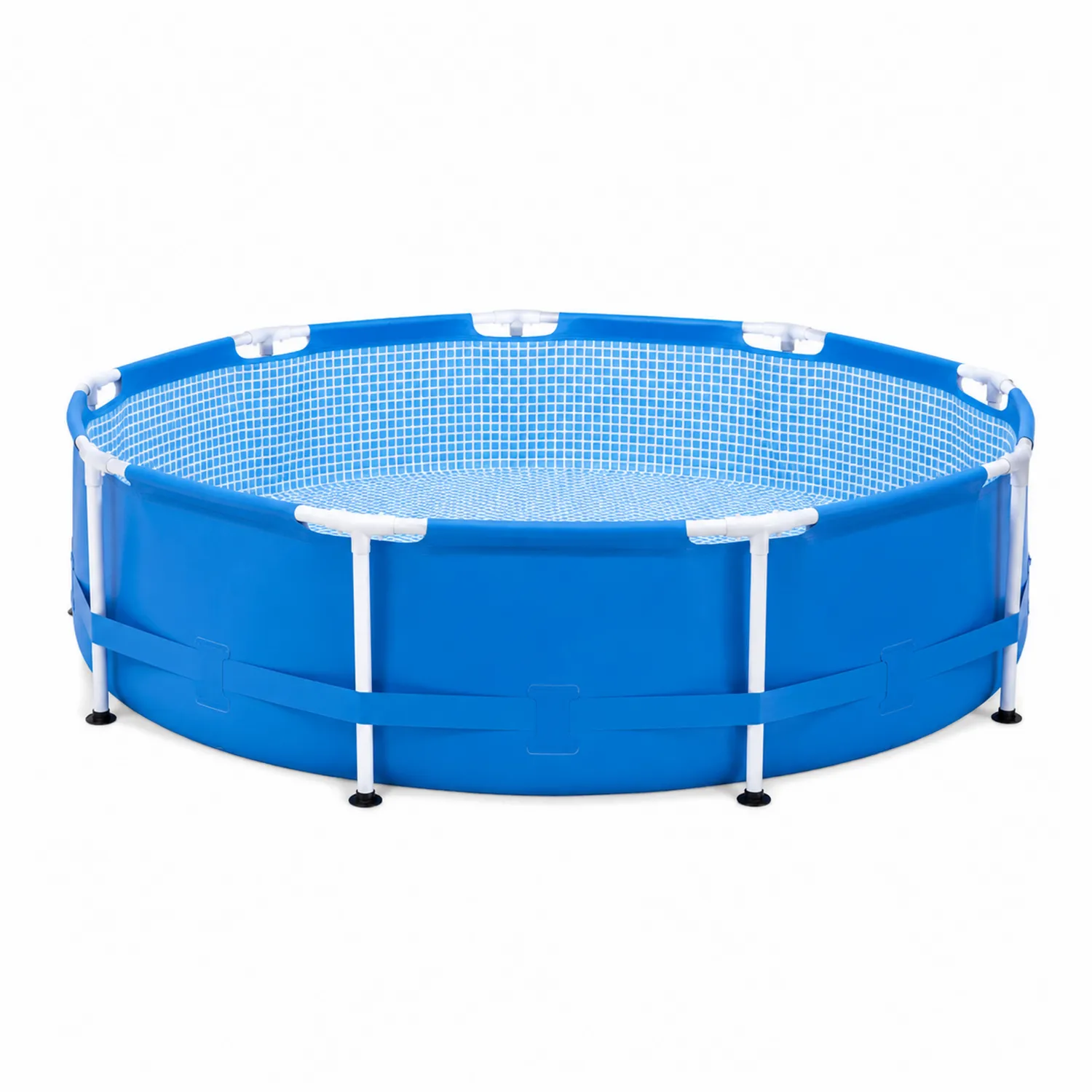 Piscine ronde en PVC et Acier Bleu 305 cm x 76 cm-brixtrivoqal