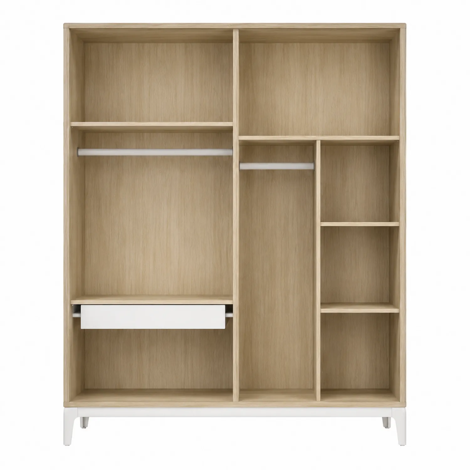 Armoire en Bois avec Étagères et Tiroir-brixtrivoqal