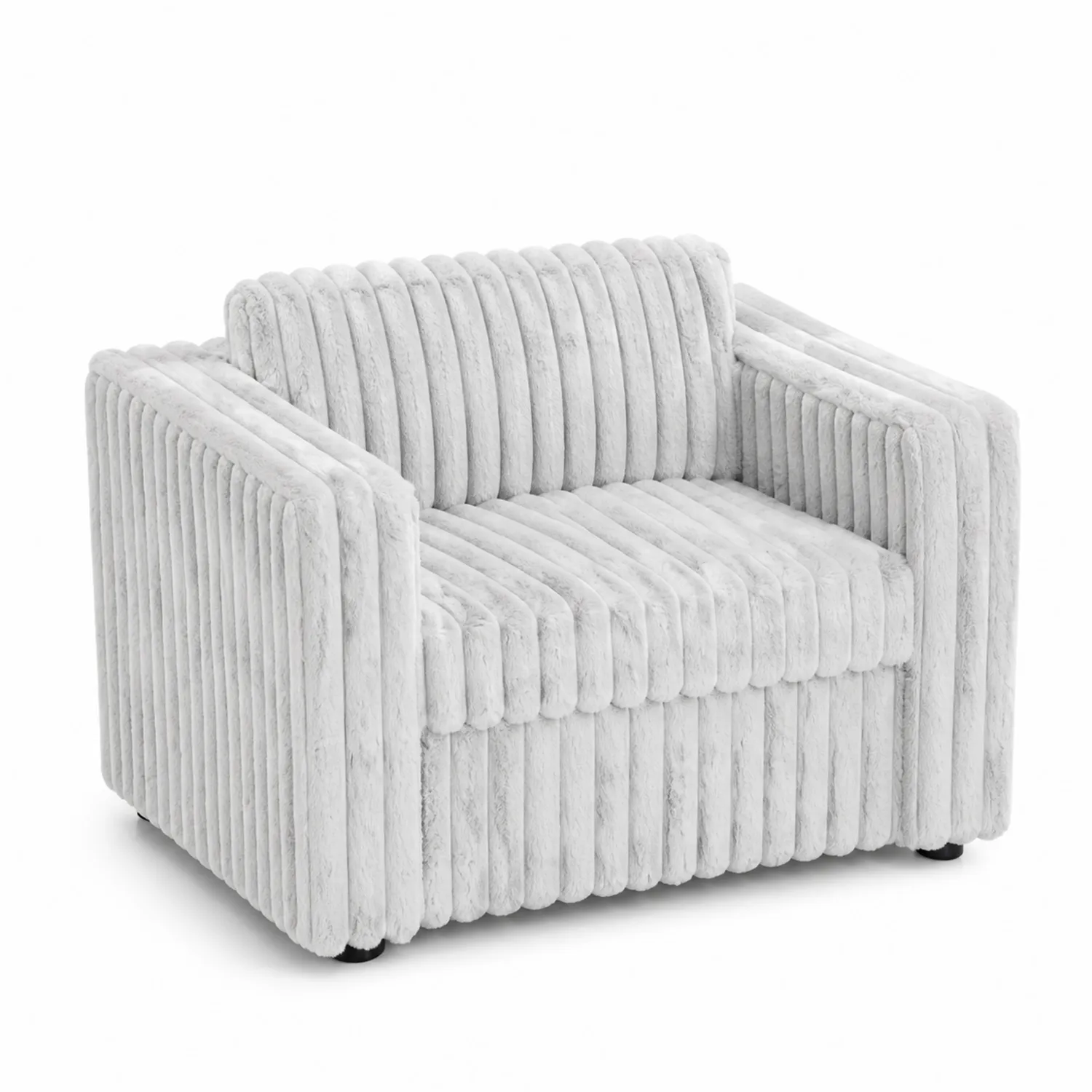 Fauteuil en tissu gris clair 90x80x70 cm-brixtrivoqal