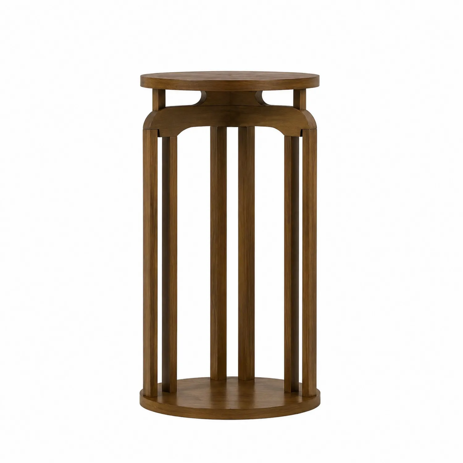Table d'appoint en bois massif 60 cm Noyer-brixtrivoqal