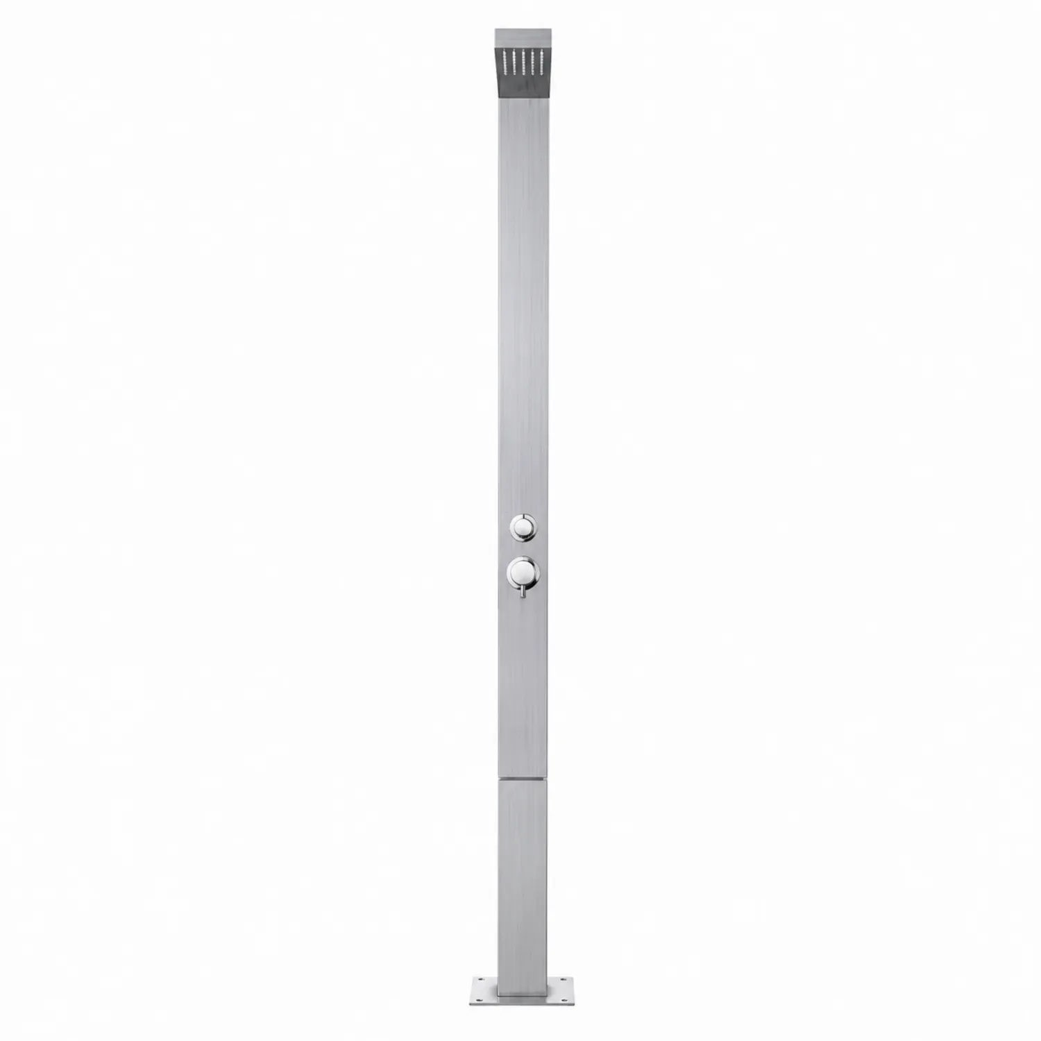 Douche extérieure en métal argenté 220 cm-brixtrivoqal
