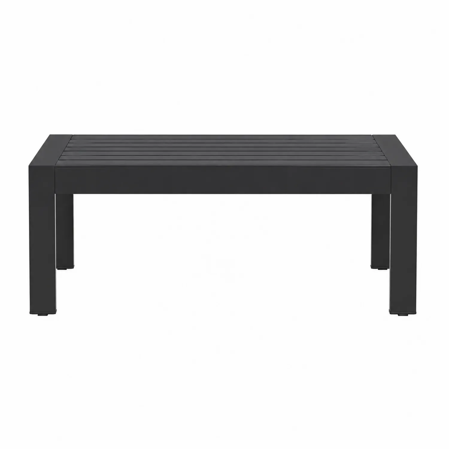 Table basse en aluminium noir 120x60x40 cm-brixtrivoqal