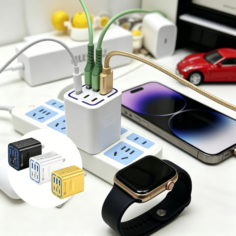 🔥 70% OFF Today 🔋 50W Multi-Port Fast Charger with Smart Fast Charging