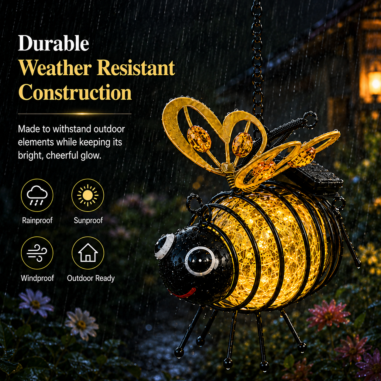 🔥70% OFF 🐝Solar Bee Garden Light