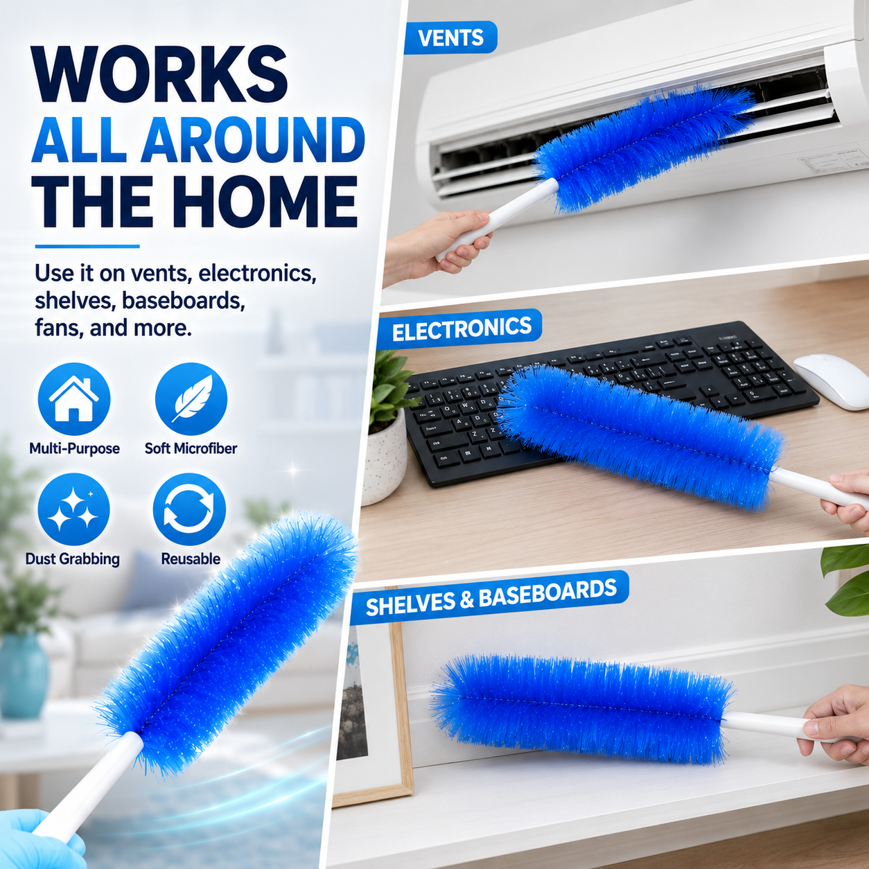 🔥70% OFF-The Ultimate Bendable Microfiber Dust Remover