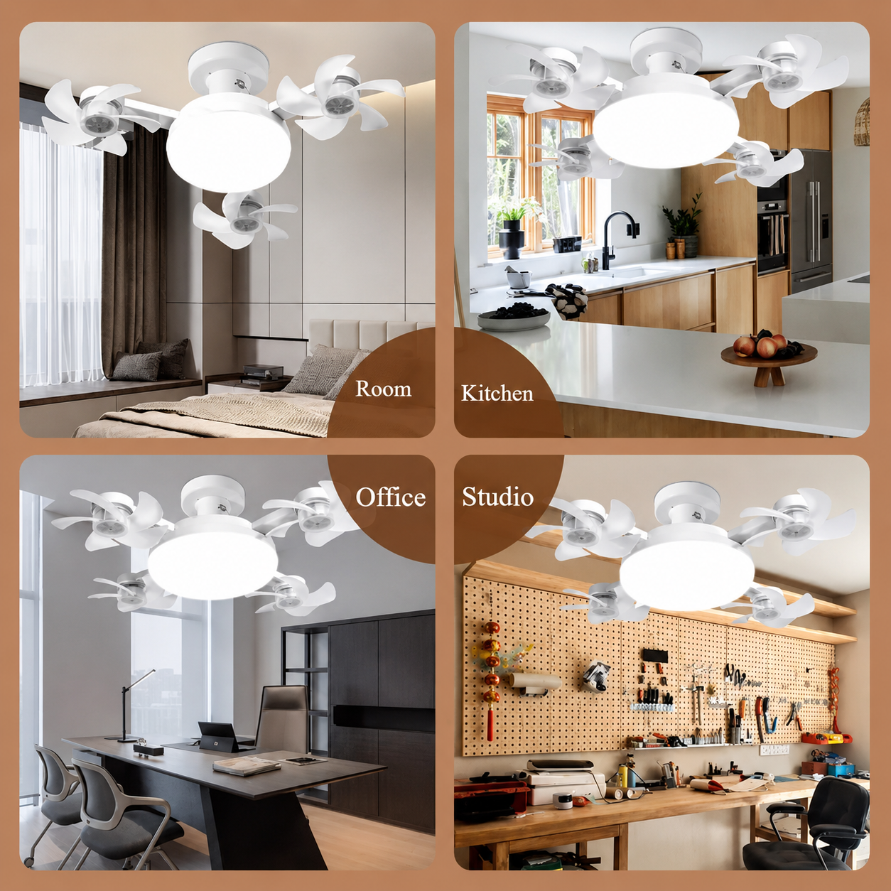 🔥70％ OFF 💡 E27 Screw-In Smart Fan & LED Light
