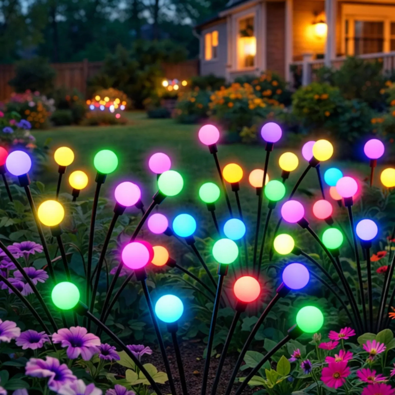 🔥Last Day Sale-60% Off -Outdoor Solar Firefly Garden Light✨