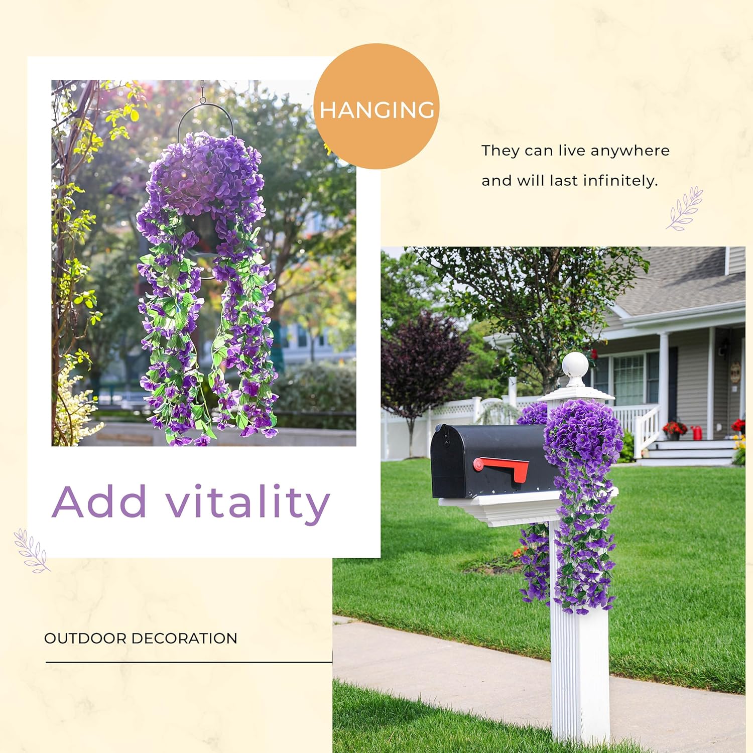 💜Hot Sale 60% OFF - UV Resistant Hanging Orchid Flower Vine🌸
