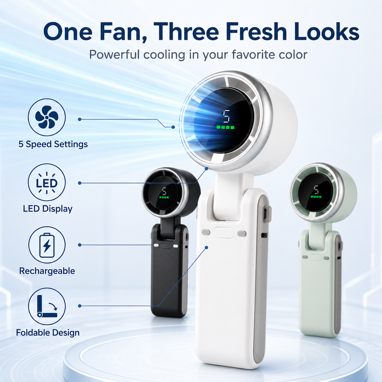 🔥Summer Cooling Sale 80% OFF-Portable Handheld Turbo Fan