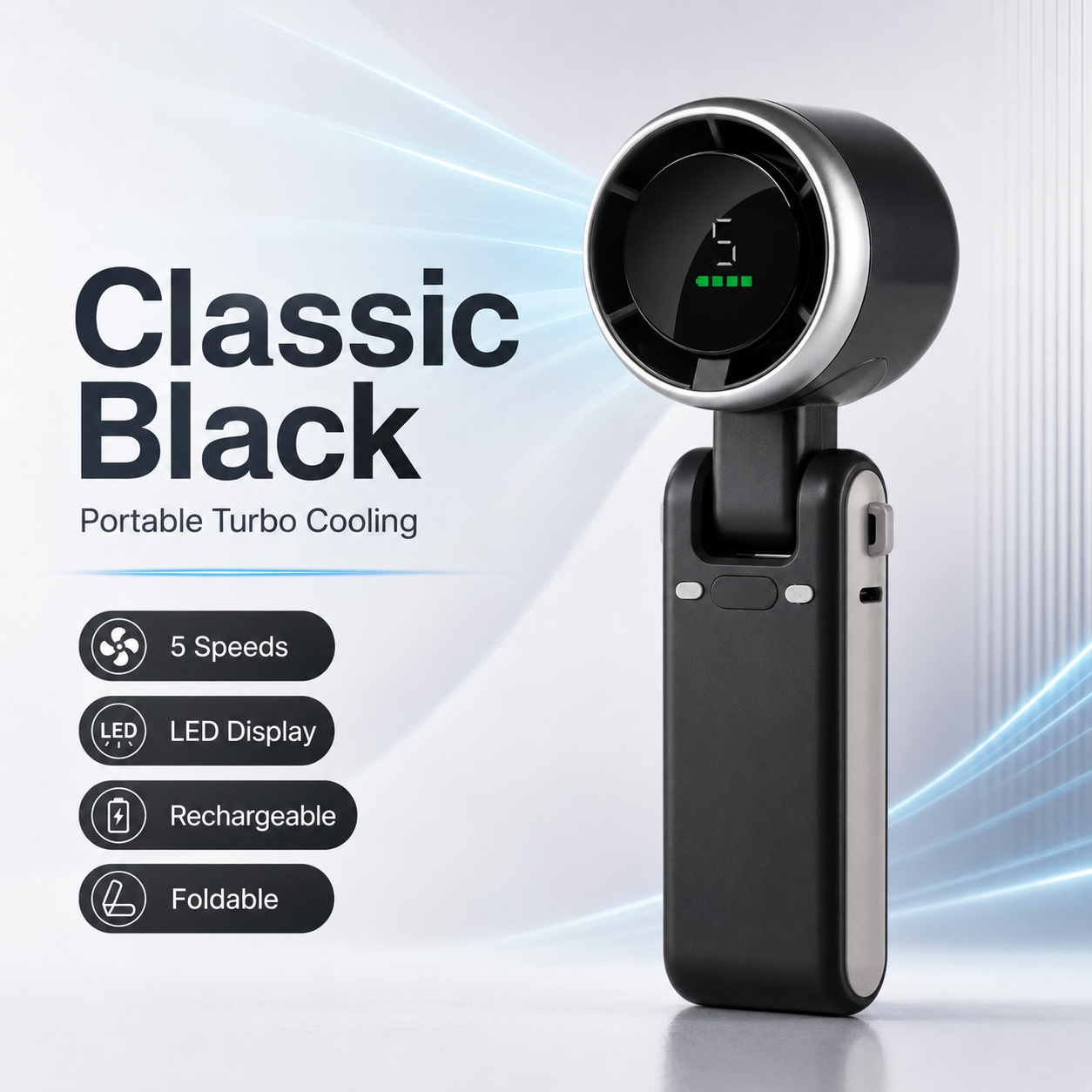 🔥Summer Cooling Sale 80% OFF-Portable Handheld Turbo Fan