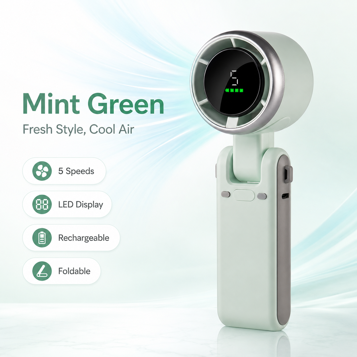 🔥Summer Cooling Sale 80% OFF-Portable Handheld Turbo Fan