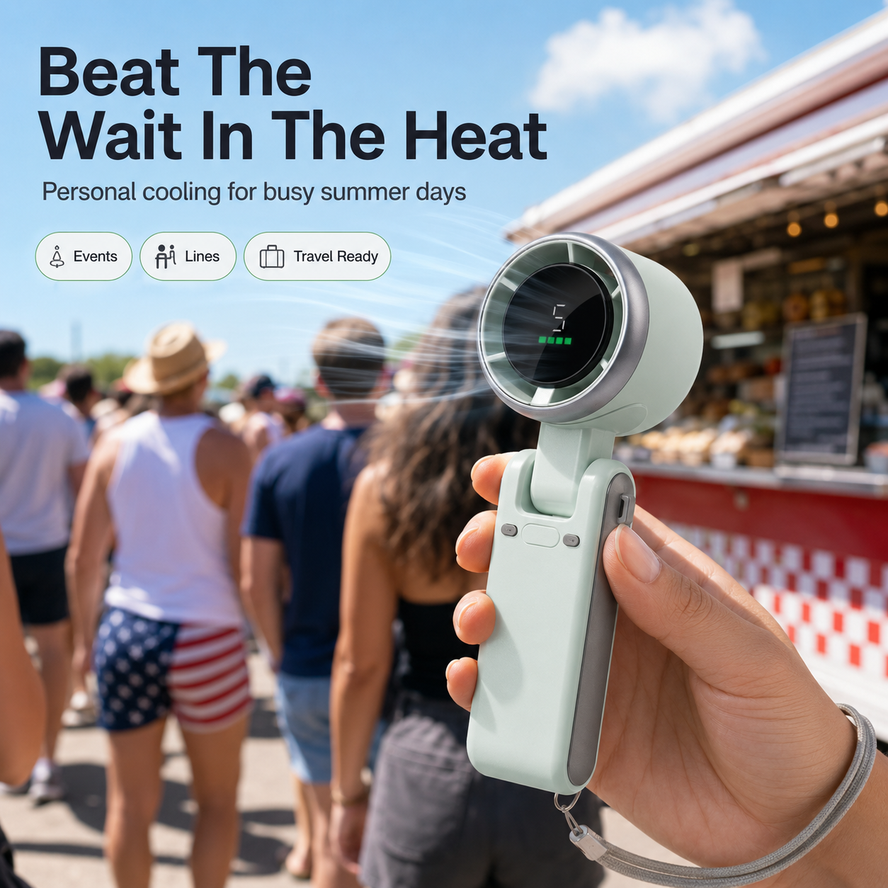 🔥Summer Cooling Sale 80% OFF-Portable Handheld Turbo Fan