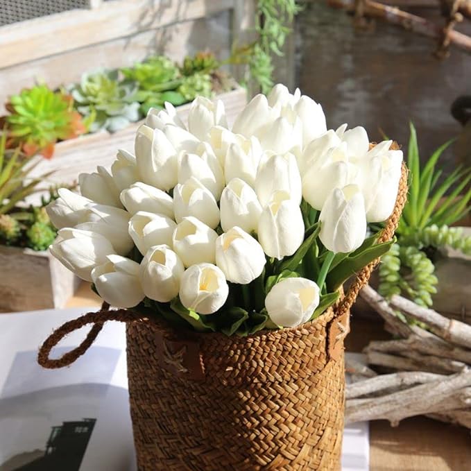 💥Spring On Sale✨UV Resistant Lifelike Artificial Tulips Flowers💐