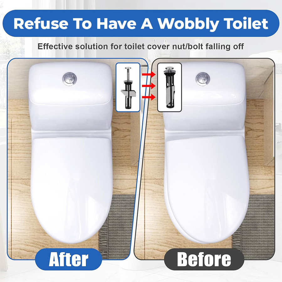 🔥Last Day 68% OFF🔥Heavy Duty Toilet Seat Fastener Bolt Kit (A Set of 2 Pcs)