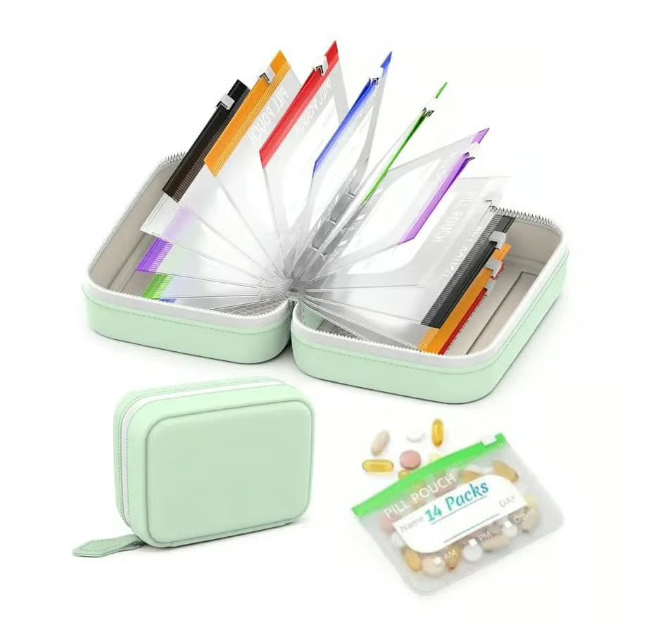🔥 65% OFF – Waterproof Pill Pouch Set 💊 | 7–14 Day Travel Organizer for Meds & Vitamins ✈️