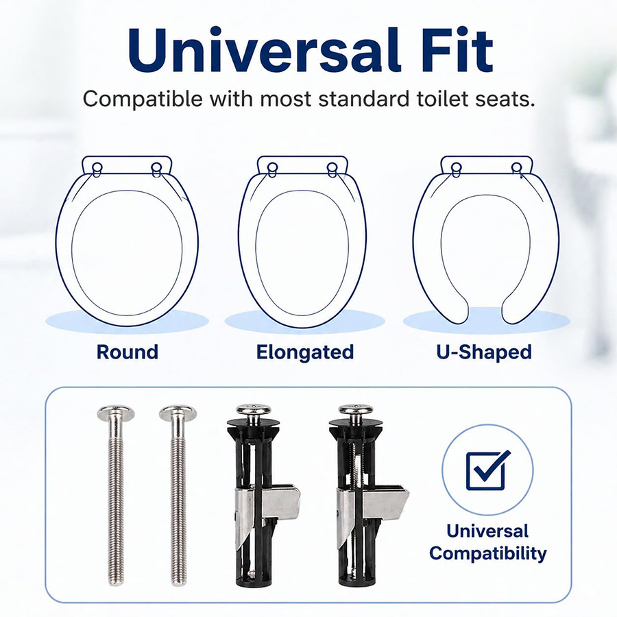 🔥Last Day 68% OFF🔥Heavy Duty Toilet Seat Fastener Bolt Kit (A Set of 2 Pcs)