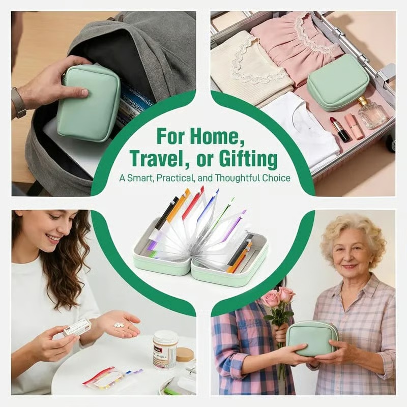🔥 65% OFF – Waterproof Pill Pouch Set 💊 | 7–14 Day Travel Organizer for Meds & Vitamins ✈️