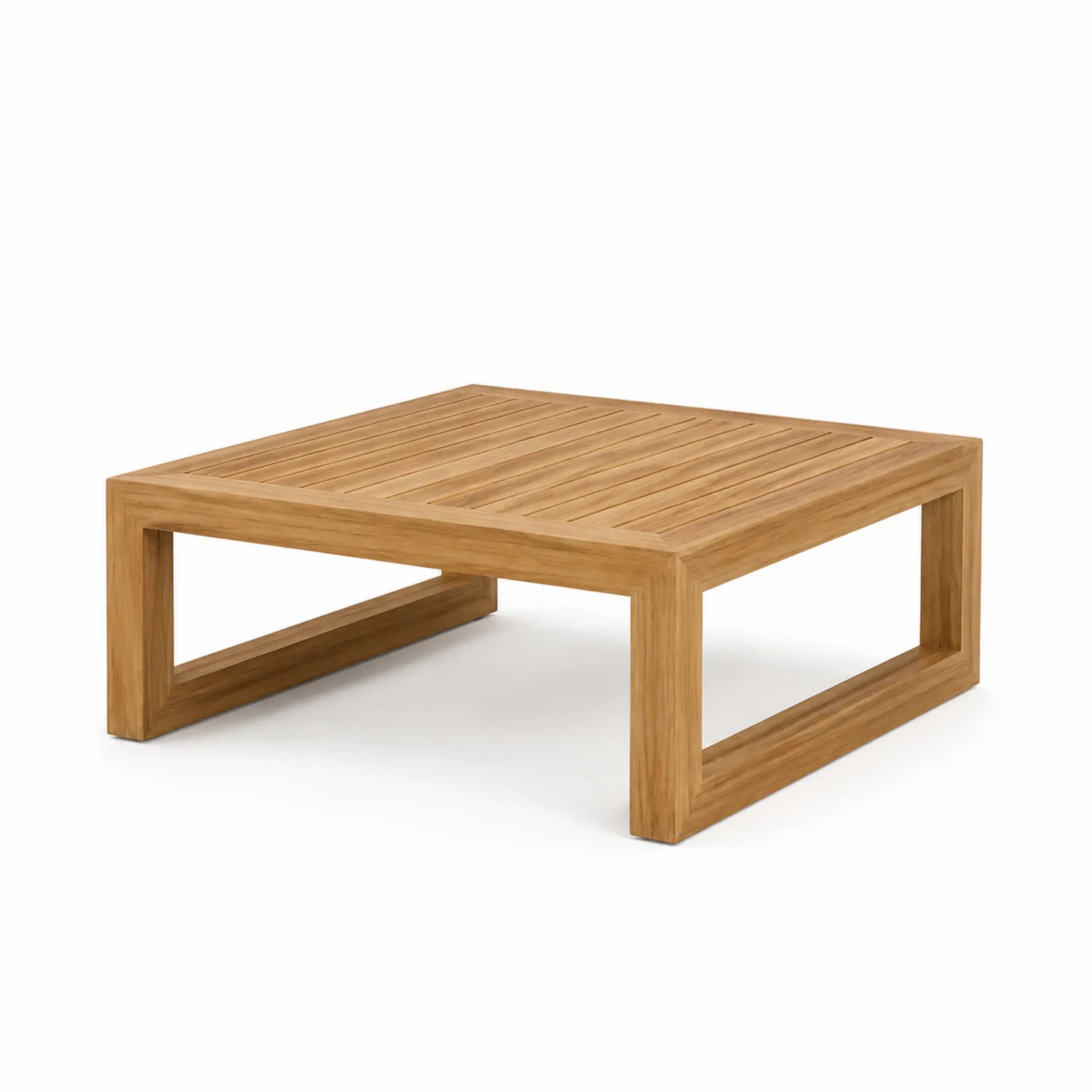 Table basse en teck massif 90x90 cm