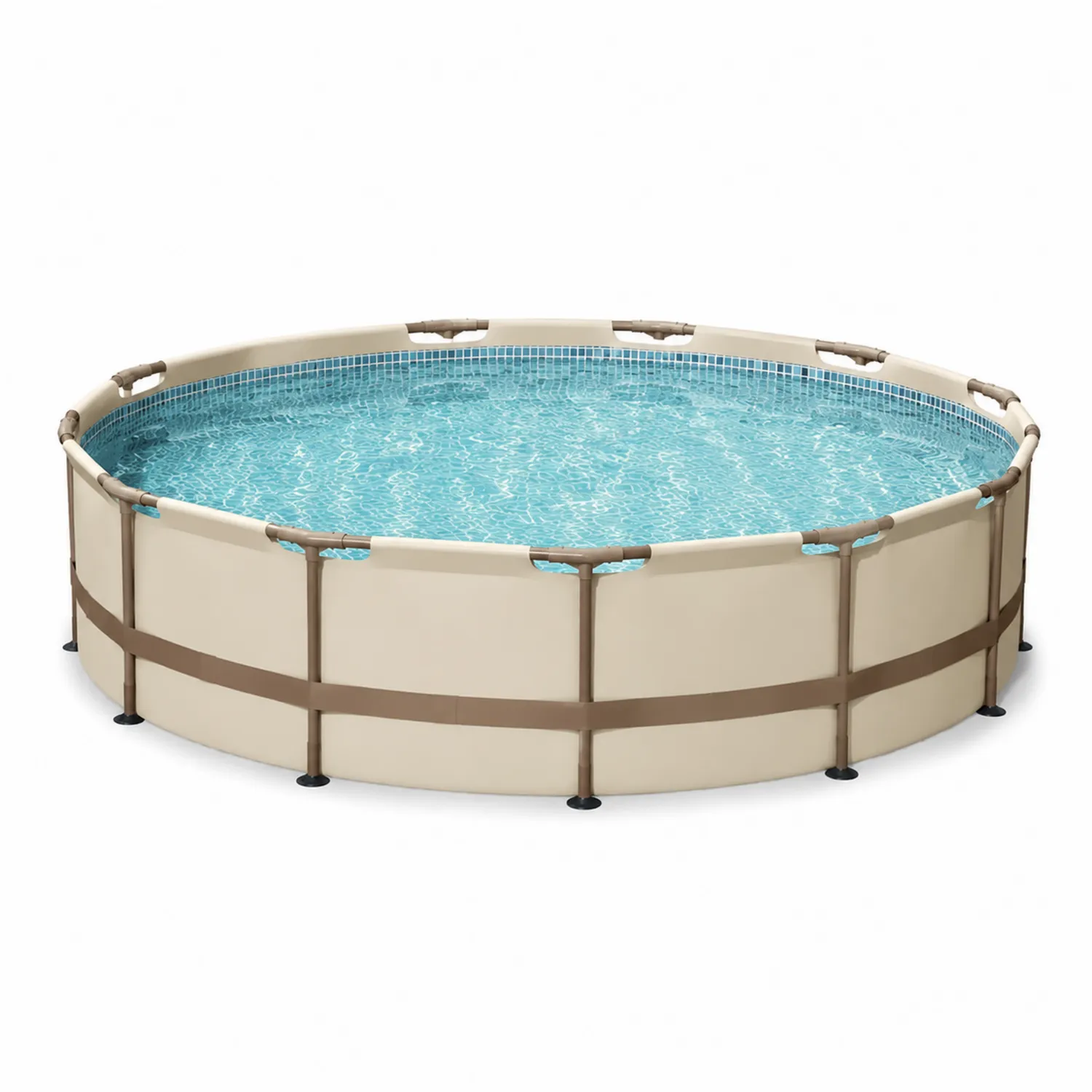 Piscine ronde en acier et PVC 366cm x 76cm