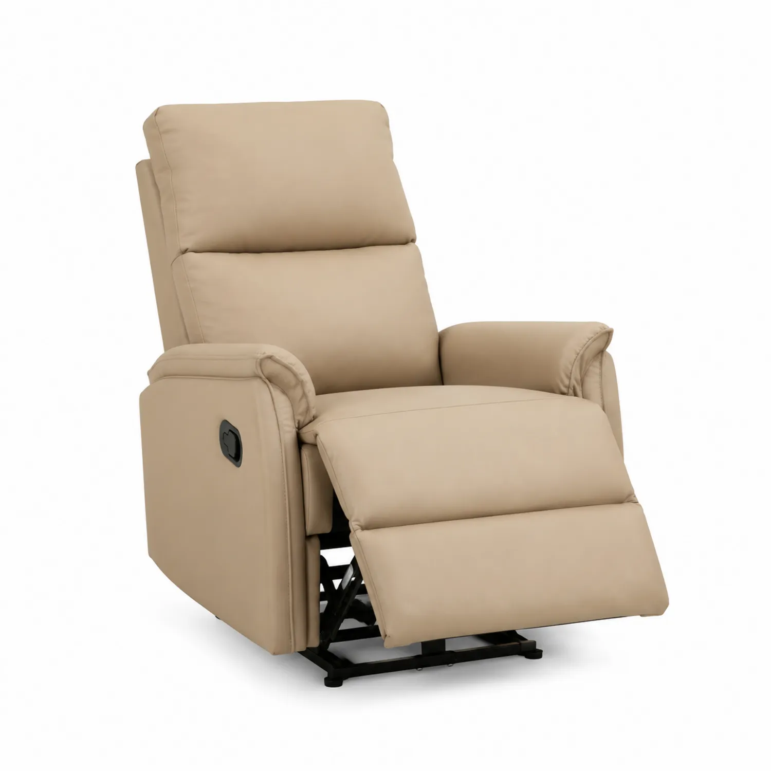 Fauteuil inclinable en cuir synthétique Beige