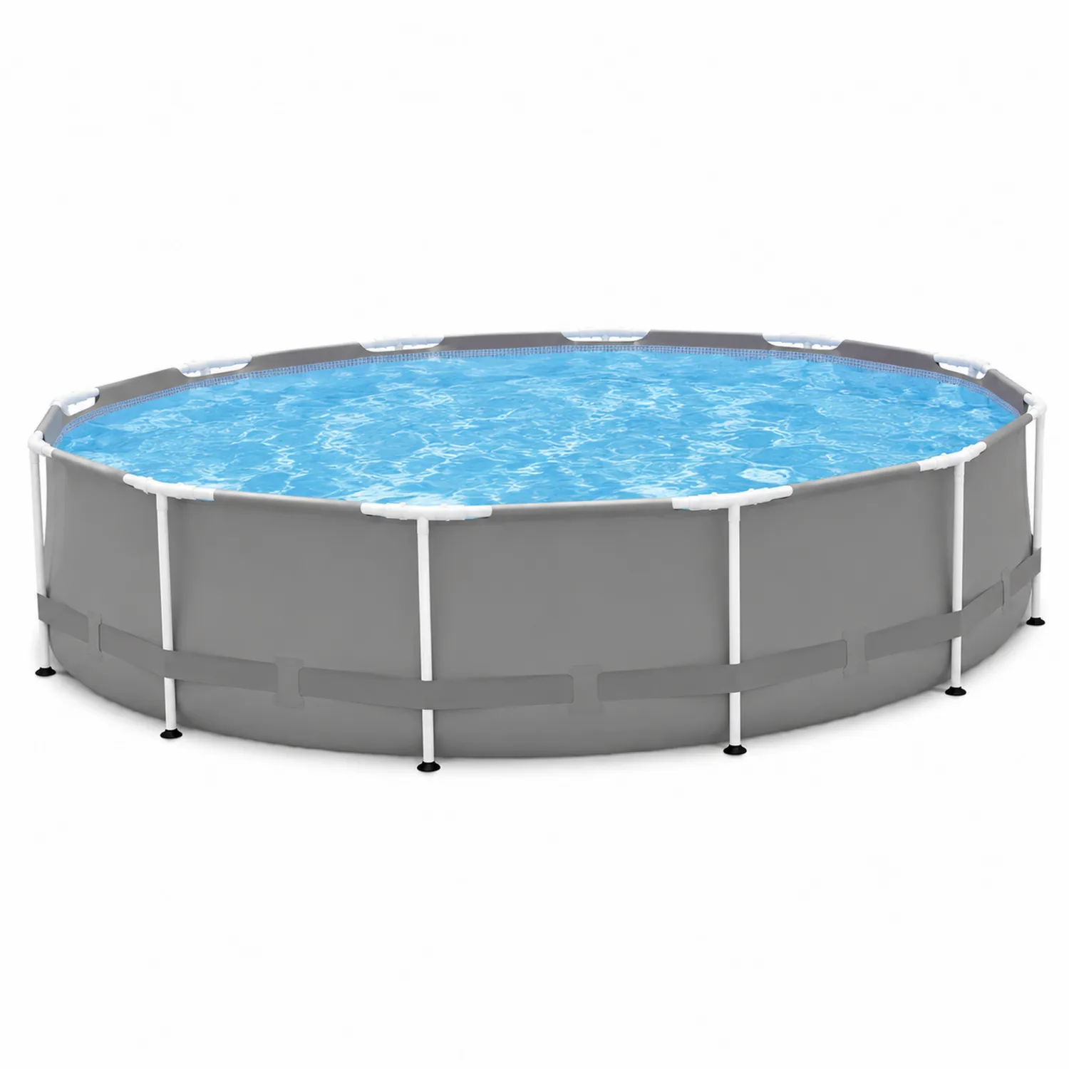 Piscine ronde en PVC et acier 360x90 cm