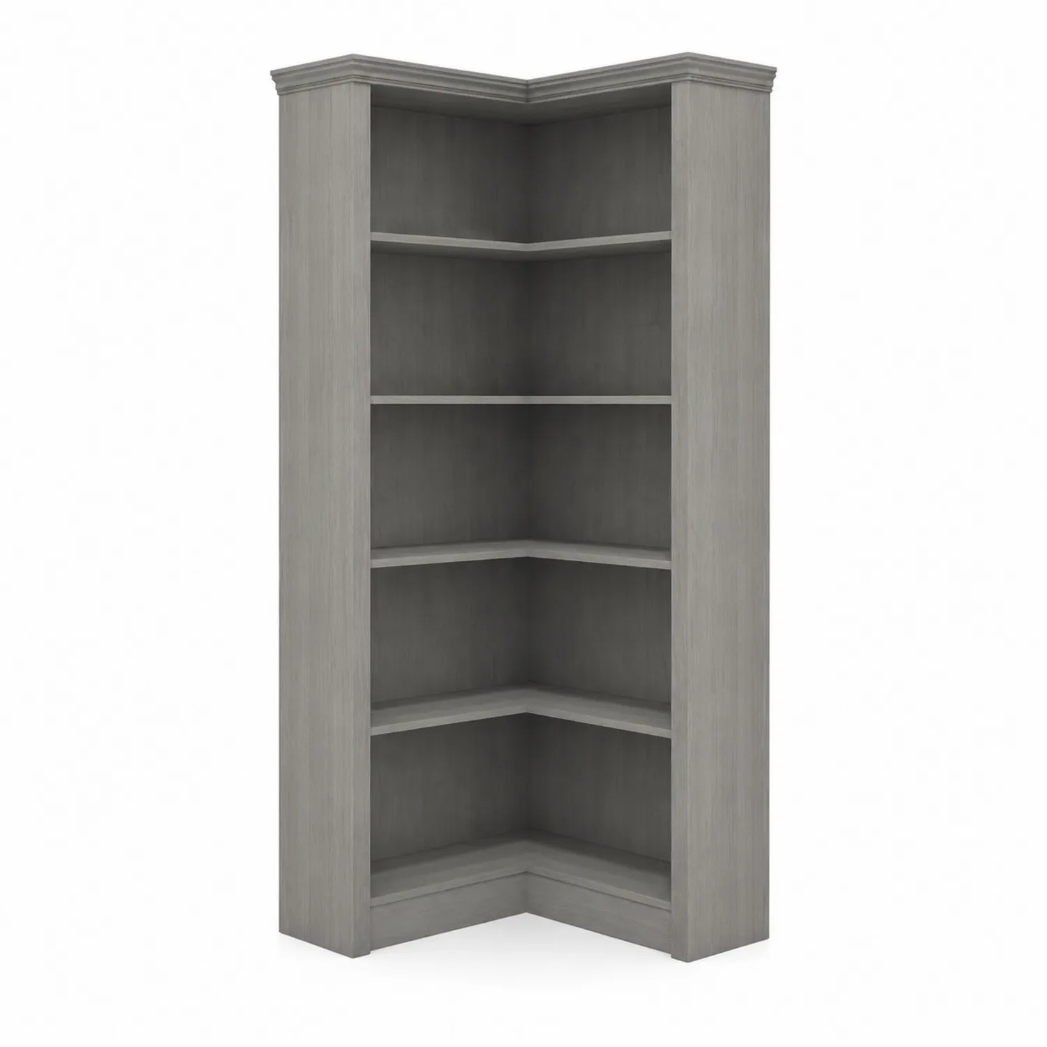 Étagère d'angle en bois Gris 180 cm
