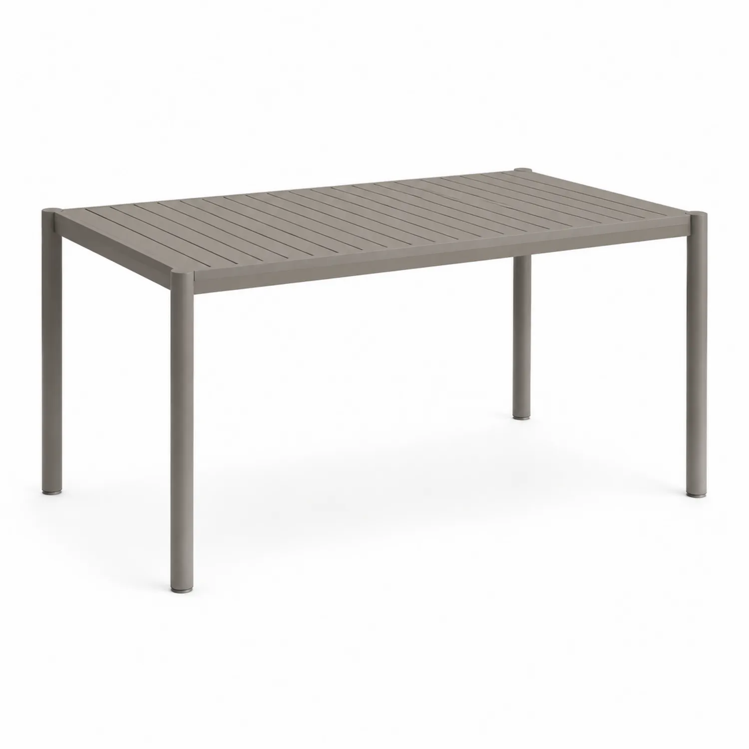 Table de repas en aluminium gris 150x90x75 cm