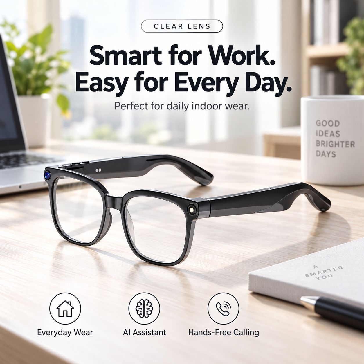 🔥 LAST DAY 50% OFF-👓 ADORIVUE Vision S1 – AI Smart Glasses with 8MP HD Camera, ChatGPT Assistant & Real-Time Translation