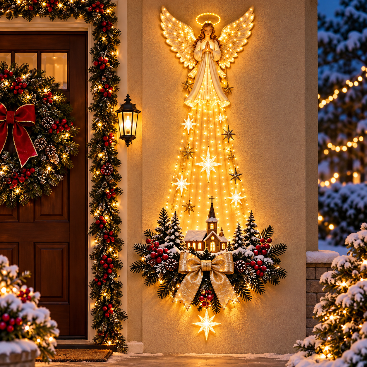 ✨Last Day 49% OFF✨✝️ Bethlehem Star of Faith™ – Lighted Nativity Wall Decor