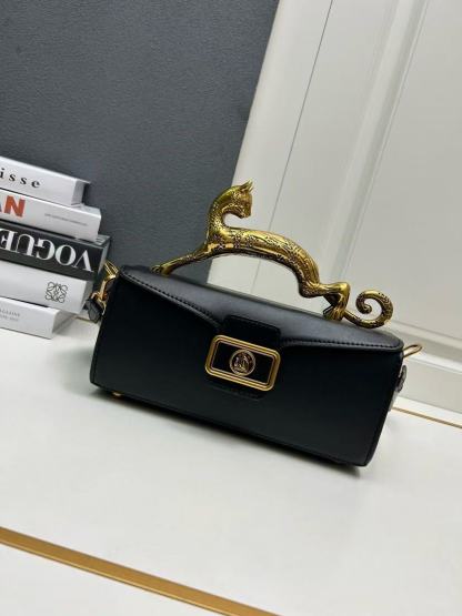 Ladies Exquisite Leopard Cat Handle Bag