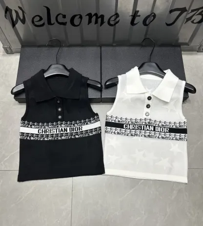 DIA 2025SS Dark flower knitted vest