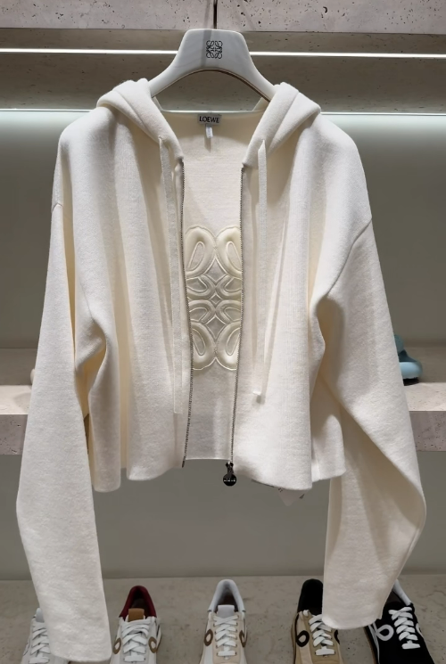 LEW hooded knitted shirt