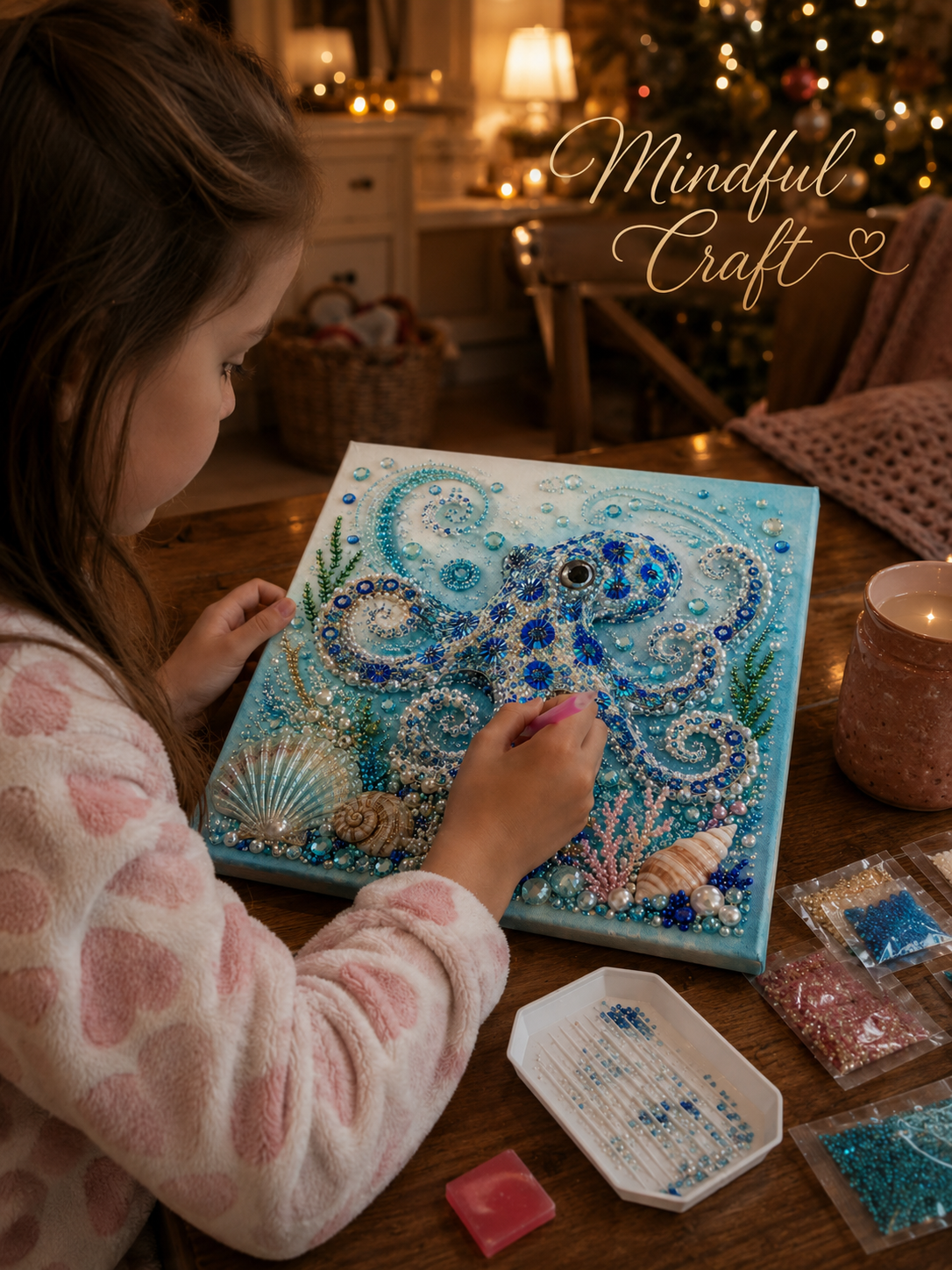 🔥 Last Day 70% OFF - 🌊✨ Ocean Theme Pearl Art DIY Kit