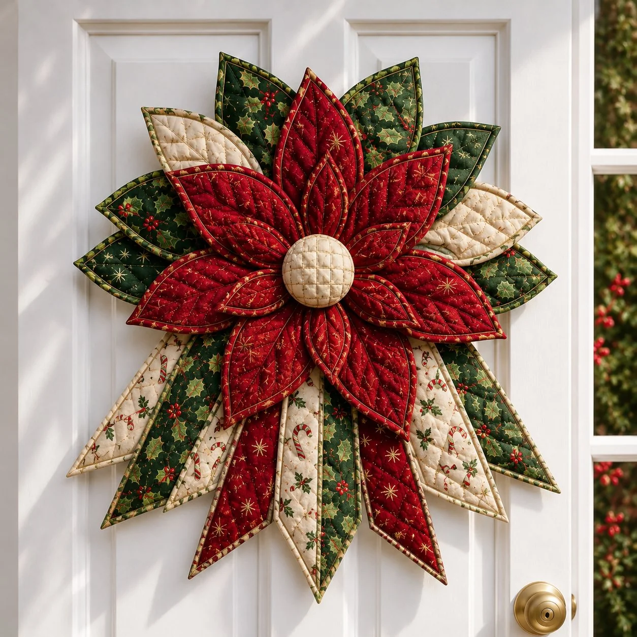 🎄 HOT SALE 70% OFF 🎅 Beginner-Friendly Oversized Christmas Quilted Door Hanger Kit