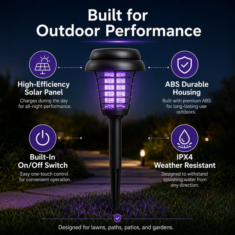 Solar Mosquito Zapper Light