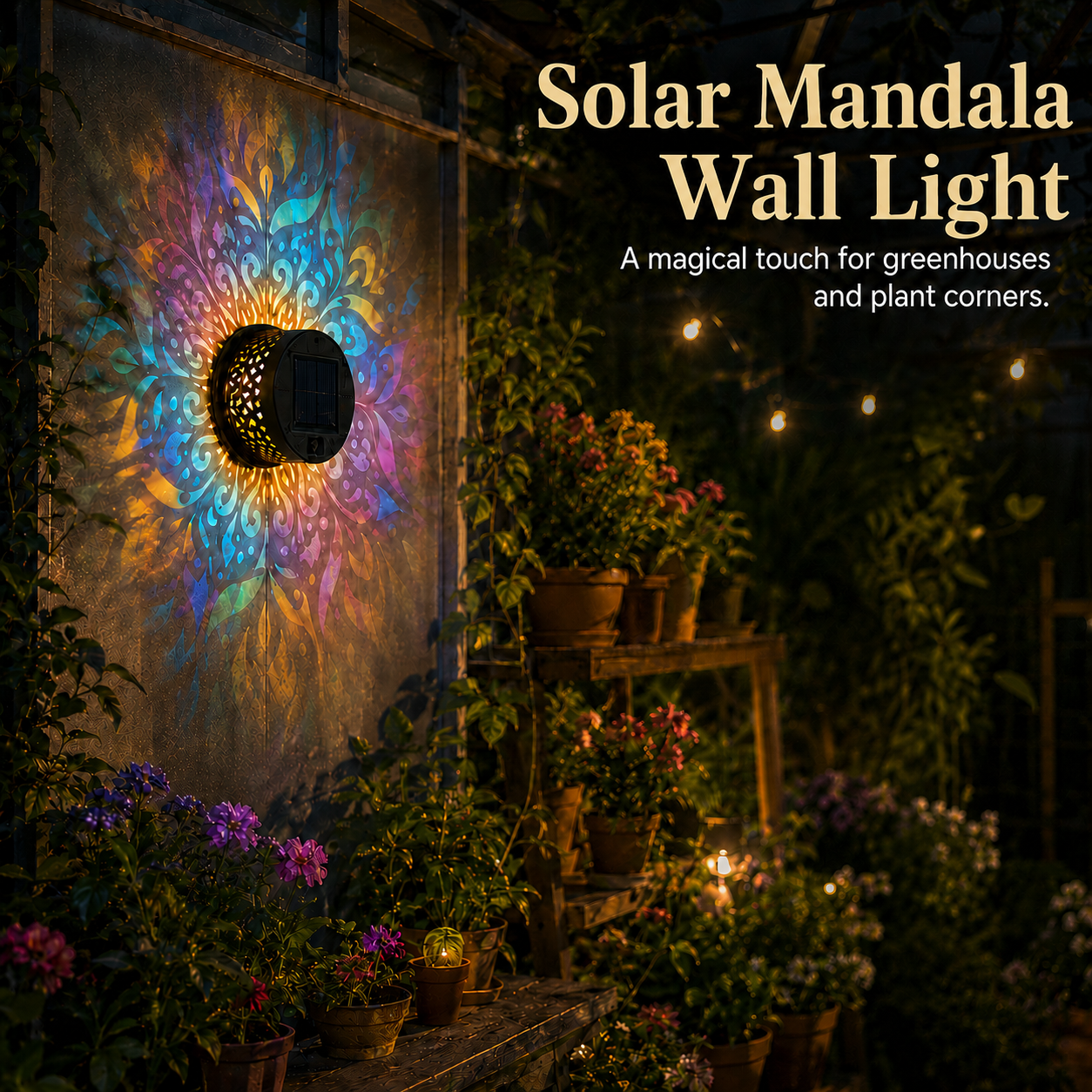 🔥70% OFF-✨Solar Mandala Wall Light