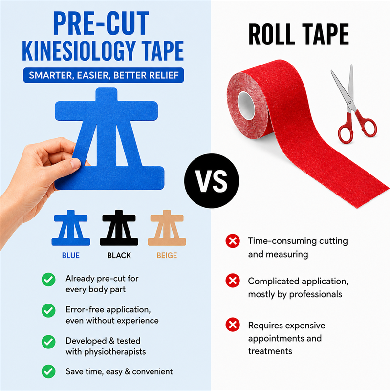 🔥 70% OFF - 🏋️‍♂️Pre-Cut Kinesiology Support Tape