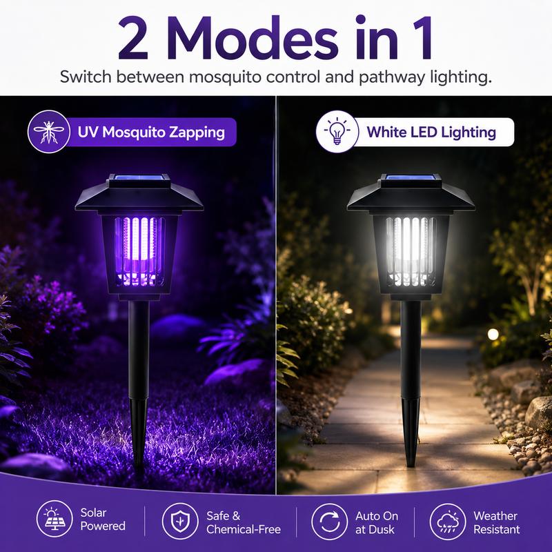 Solar Mosquito Zapper Light