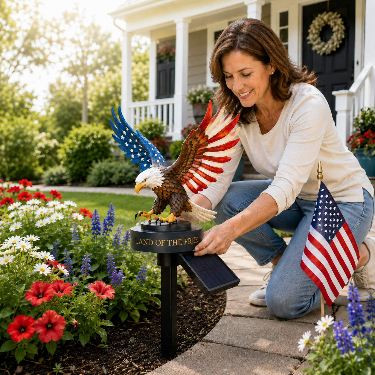 🔥 80% OFF - 🦅Solar Eagle Garden Light