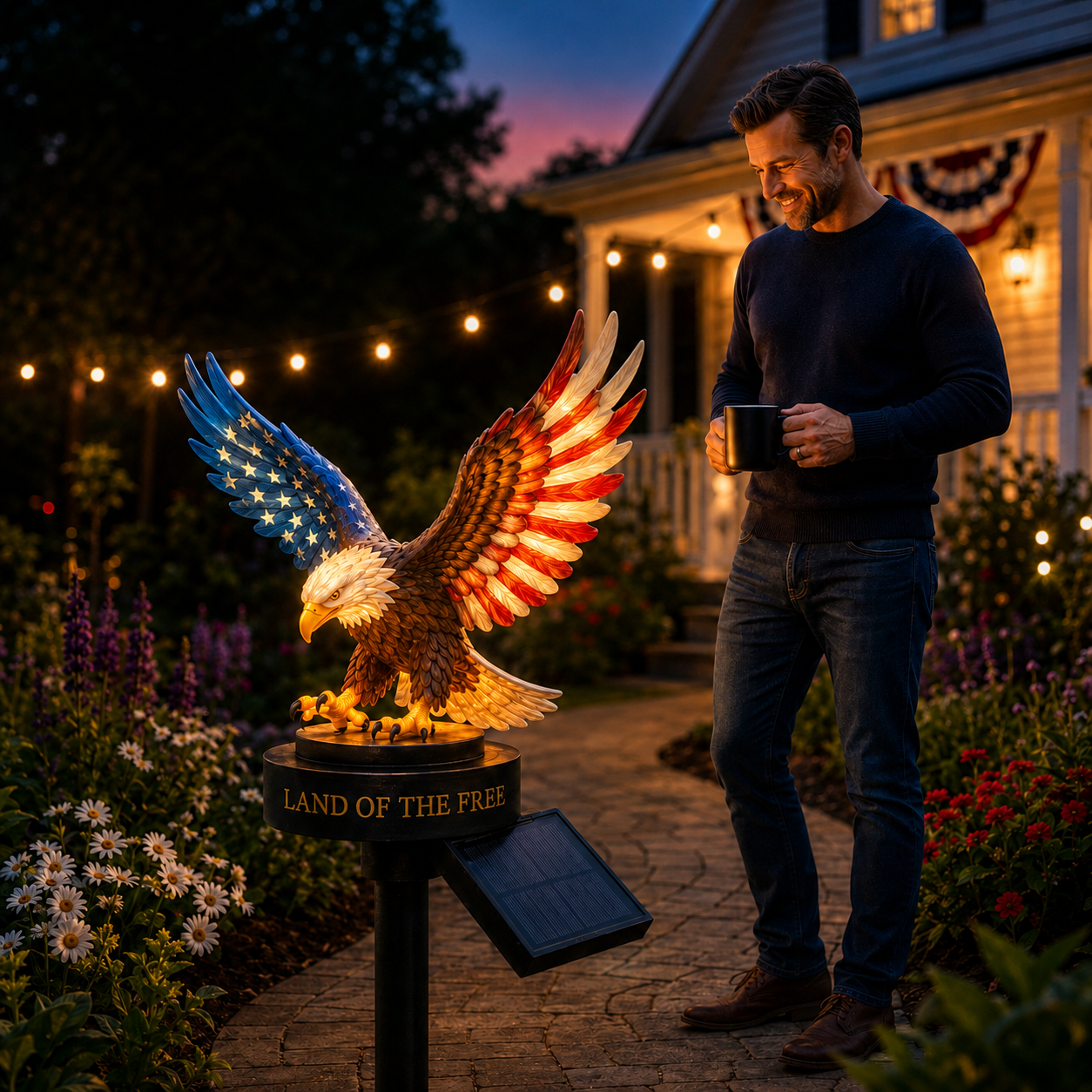 🔥 80% OFF - 🦅Solar Eagle Garden Light